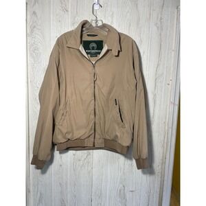 Vintage Weatherproof Jacket Size Men's Large L Nylon Full Zip Lined Windbreaker